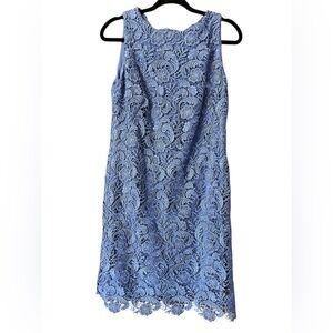LAUREN RALPH LAUREN BRAND NEW HYACINTH BLUE LACE SLEEVELESS DRESS NWOT